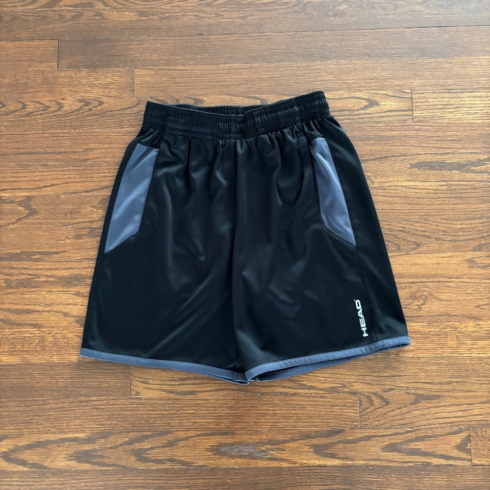 Head Small Two-Toned Black/Gray Athletic Shorts
